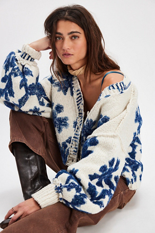 Printed Floral Cardi