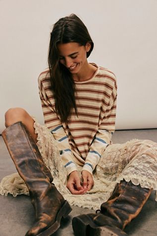 We The Free Nina Stripe Long-Sleeve Tee