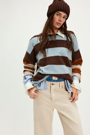 Addie Stripe Cashmere Pullover