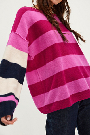 Addie Stripe Cashmere Pullover