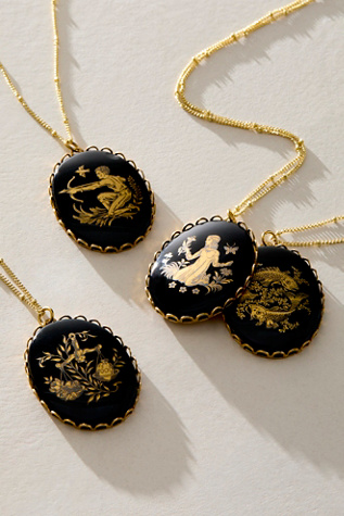 Jules Onyx Zodiac Necklace