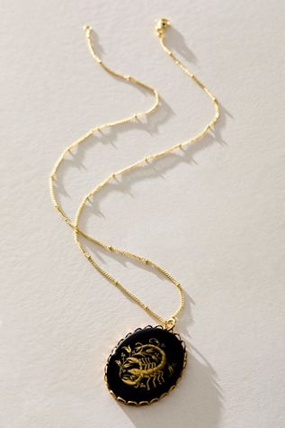 Jules Onyx Zodiac Necklace
