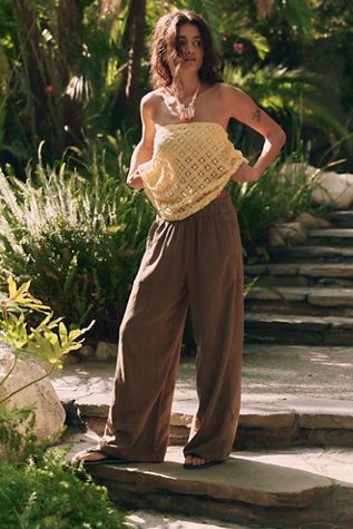 Day's End Linen Pull-On Pants