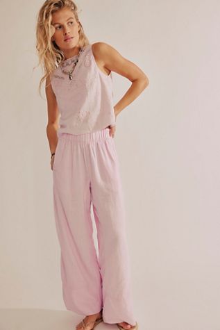 Day's End Linen Pull-On Pants