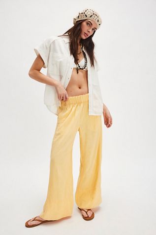 Day's End Linen Pull-On Pants