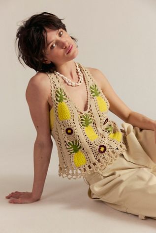 Bali Pineapple Crochet Top