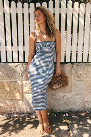 Lucinda Plaid Midi Dress