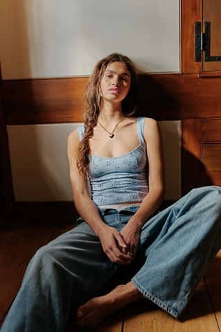 Full Bloom Eyelet Cami