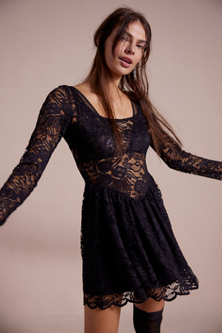 Nightcap Tulip Lace Mini Dress