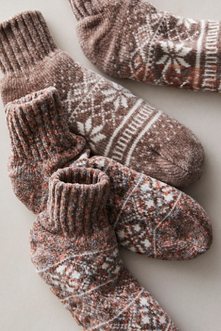 Snow Day Slipper Socks