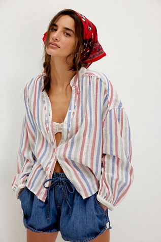 We The Free Valley Double Cloth Striped Shirt