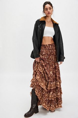 FP One Brynn Printed Maxi Skirt