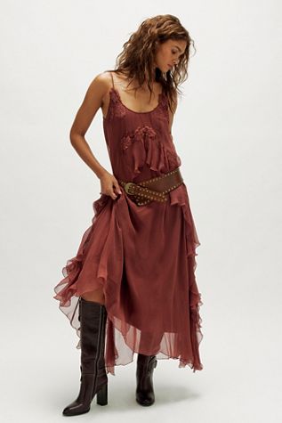 Nigel Preston Floating Angel Chiffon Maxi Dress