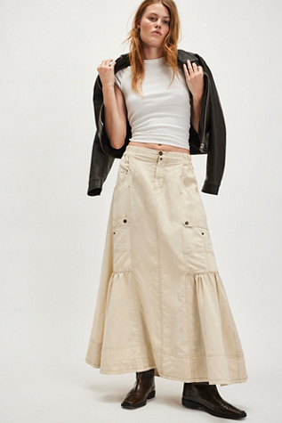 Rough Riding Maxi Skirt