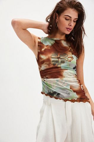Ash Printed Knit Top