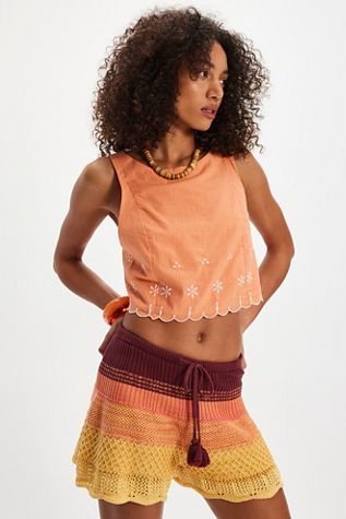 Kayla Solid Embroidered Top