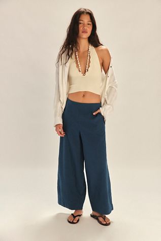 Demi Cotton-Linen Pants