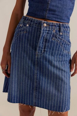 Suzy Stripe Denim Midi