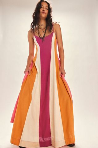 Color Harmony Maxi Dress