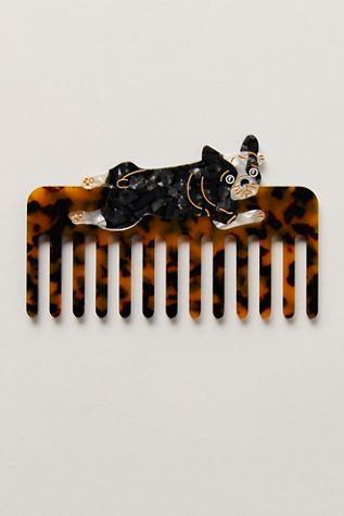 Solar Eclipse Hand-Painted Wide Tooth Comb