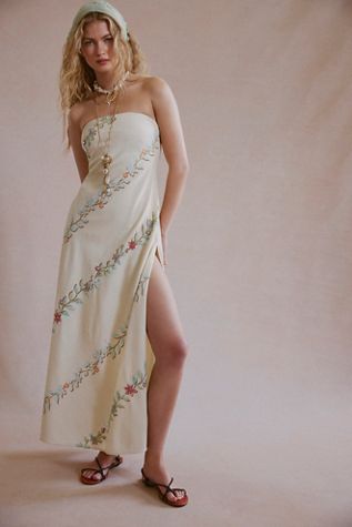 Floral Visions Embellished Maxi Dress