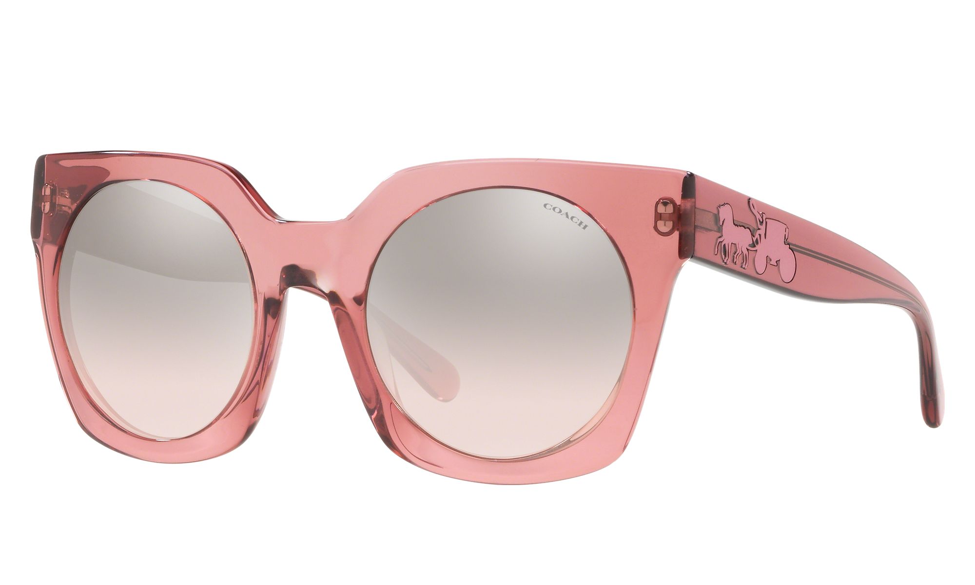 coach glasses pink