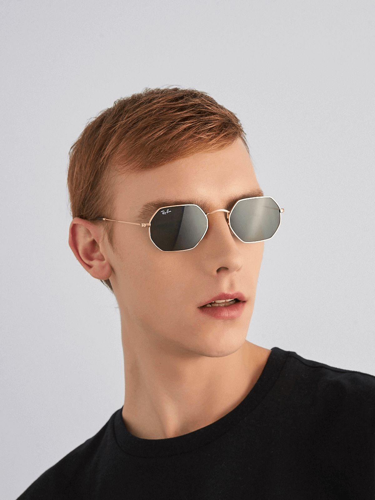 ray ban octagonal flat