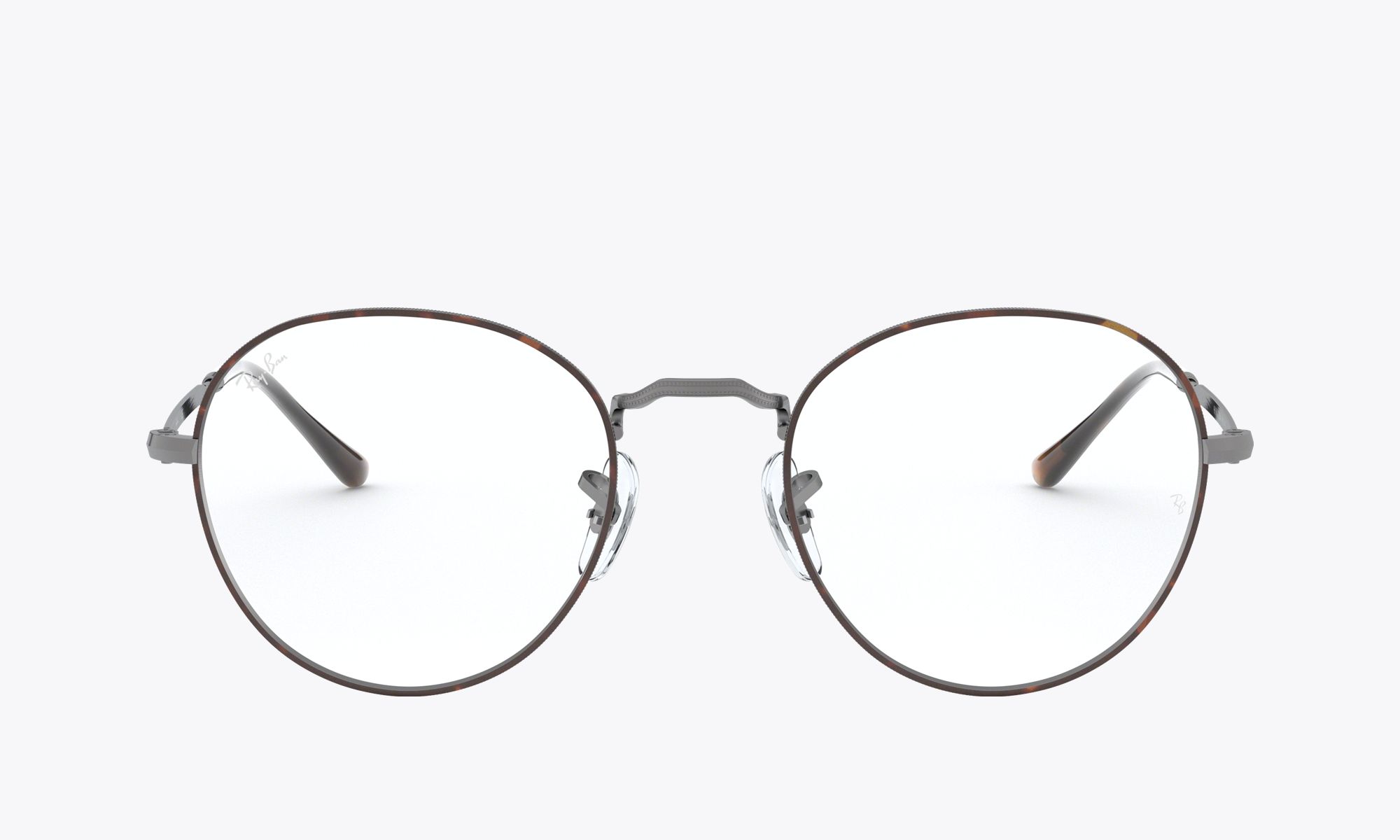 round metal optics ray ban