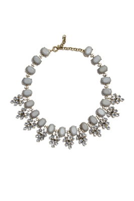 Leaf Cluster Stone Statement Necklace | GbyGuess.com