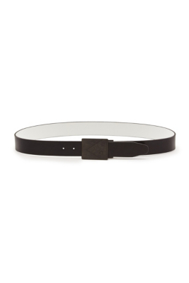 Reversible Matte Black GUESS Plaque Belt