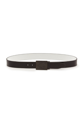 Reversible Matte Black Guess Plaque Belt 