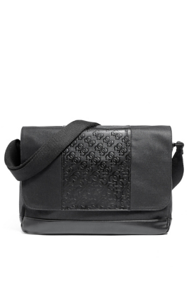 LogoEmbossed Messenger Bag