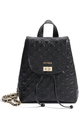 Quilted Leather Backpack | GUESS.com