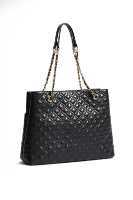 Large Quilted Leather Tote GUESS.ca