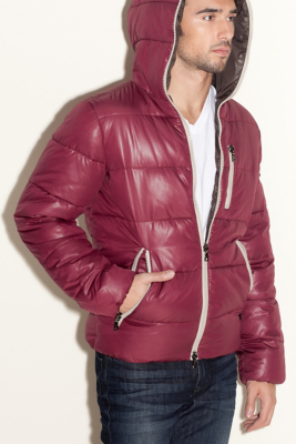 mens guess puffer coat