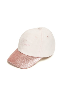 Girls Glitter Letter Baseball Cap