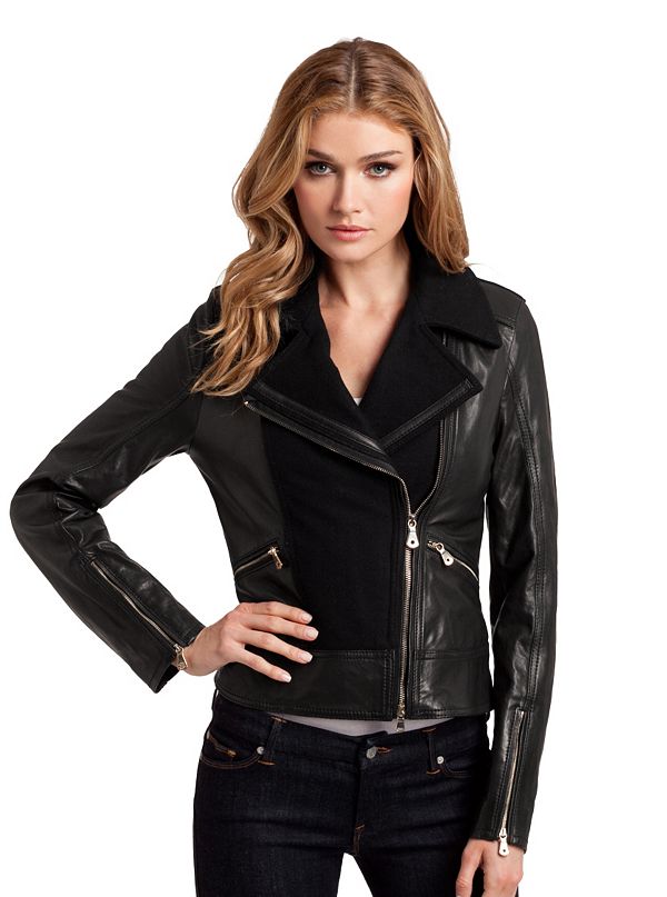 Leather and Wool Jacket | GUESS by Marciano