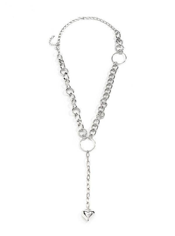Silver-Tone Chain Necklace | GUESS.com