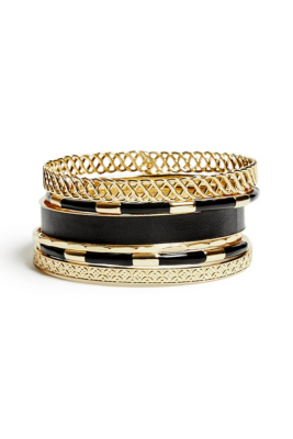 Selina Gold-Tone Bracelet Set | GUESS.com