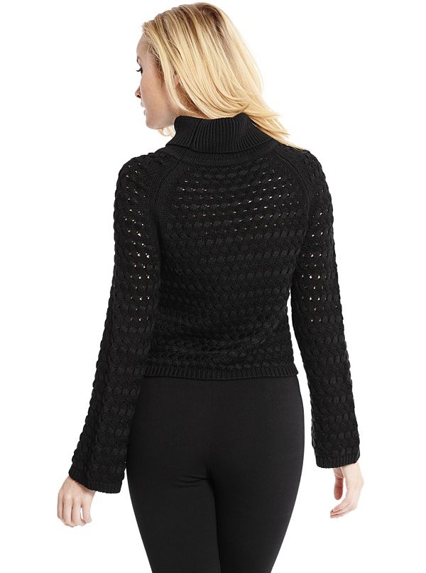 Nora Cropped Turtleneck Sweater | GUESS by Marciano
