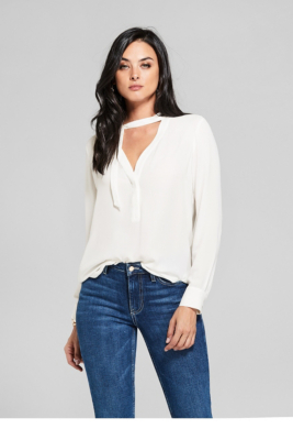 Nicola Long-Sleeve Blouse | GUESS by Marciano