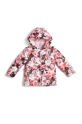 Floral Puffer Jacket (0-24m) | GUESS.com
