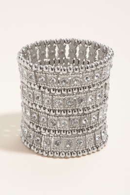 Beaded Rhinestone Stretch Bracelet