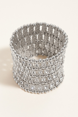 Beaded Rhinestone Stretch Bracelet