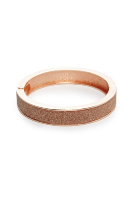 Rose GoldTone Glitter Bangle