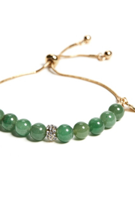 Jade Bead Bracelet | GUESS.com