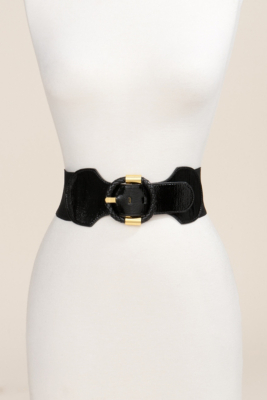 Patent Circle Waist Belt 5904