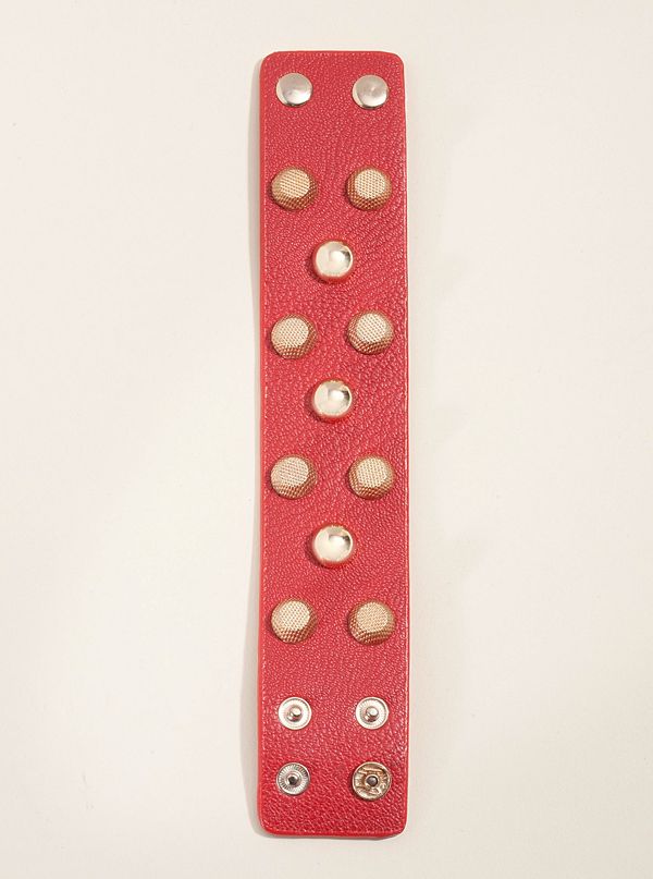 Studded Leather Cuff | GUESS.com
