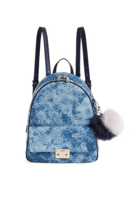 Varsity Pop Denim Backpack