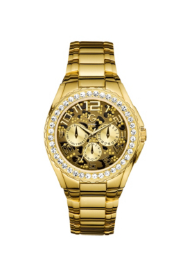 Gold-Tone Animal Print Glitz Sport Watch | GbyGuess.com